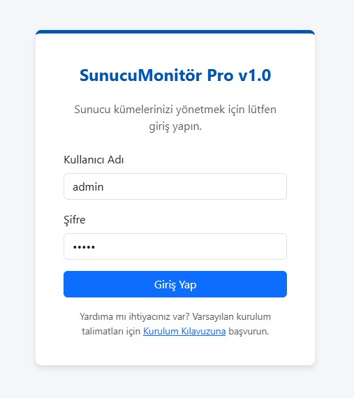 Security Misconfiguration — varsayılan admin:admin girişi