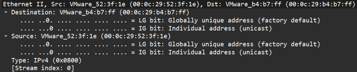 Ethernet II Başlığı ve Bit Analizi